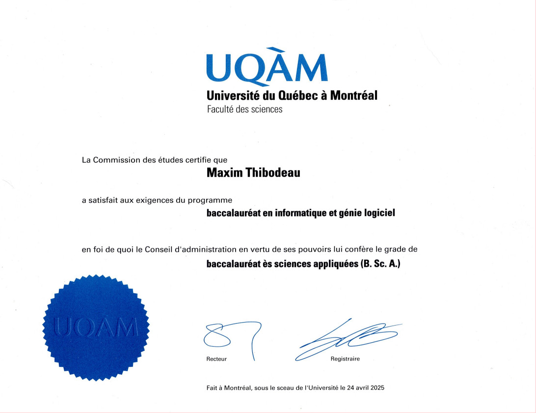 Diplôme UQAM